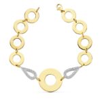 18K PULSERA BICOLOR 19,5 CM