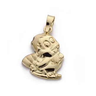 18K COLGANTE ORO AMARILLO POLLITO, 19X14 MM