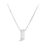 18K COLGANTE ORO AMARILLO MADRE RECTANGULAR CON CIRCONITAS