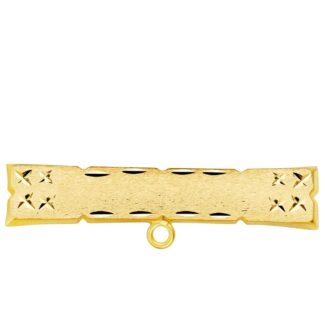 18K ALFILER ORO AMARILLO TALLADO 30X6 MM