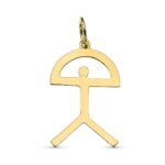 18K COLGANTE ORO AMARILLO INDALO, 24X15,5 MM