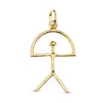 18K COLGANTE ORO AMARILLO INDALO, 26X16 MM
