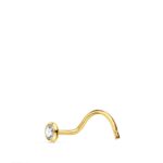 18K PIERCING ORO AMARILLO NARIZ CHATON 2,5 MM (PEDIDO MINIMO 3 UNIDADES)
