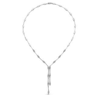 18K GARGANTILLA ORO BLANCO CIRCONITAS