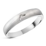18K SORTIJA ORO BLANCO DIAMANTES TALLA BRILLANTE 0,050 QTS,
