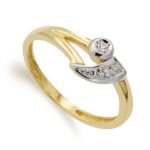 18K SORTIJA ORO BICOLOR CON CIRCONITA ANCHO MOTIVO 7 MM