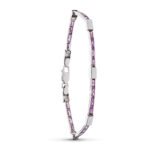 18K PULSERA ORO BLANCO AMATISTA 18CM