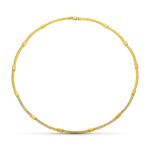 18K GARGANTILLA ORO AMARILLO Y CIRCONITAS