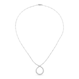 18K GARGANTILLA ORO BLANCO CIRCONITA