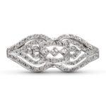 18K BROCHE ORO BLANCO CON CIRCONITAS