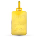 18K COLGANTE ORO AMARILLO LINGOTE 1 GRAMO,