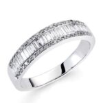 18K SORTIJA ORO BLANCO DIAMANTES TALLA BRILLANTE 0,120/0,330 QTS,