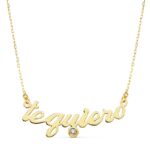 18K COLLAR ORO AMARILLO " TE QUIERO " 45CM CIRCONITA