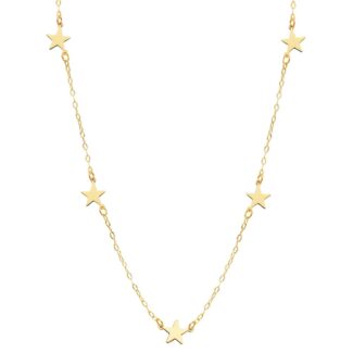 18K GARGANTILLA ESTRELLAS ORO AMARILLO 42CM