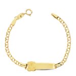 18K PULSERA ESCLAVA ORO AMARILLO OSO 12,5 CM