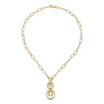 18K GARGANTILLA ORO AMARILLO CADENA Y MOTIVO