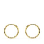 18K AROS ORO AMARILLO HUECOS REDONDOS 13X1,20 MM