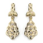 9K PENDIENTES ORO AMARILLO CUBANAS CIRCONITA 27X9 MM CIERRE CATALAN