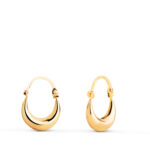 18K PENDIENTES ORO AMARILLO MORCILLA HUECOS, MEDIDA: 11X4 MM CIERRE GANCHO