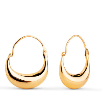 18K PENDIENTES ORO AMARILLO MORCILLA HUECOS, MEDIDA: 17X5 MM CIERRE GANCHO