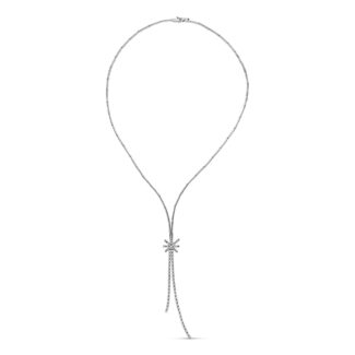 18K GARGANTILLA ORO BLANCO ESTRELLA CIRCONITAS