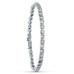 18K PULSERA ORO BLANCO CIRCONITA 20CM