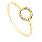 18K SORTIJA ORO AMARILLO LISA MOTIVO REDONDO 7,5 MM