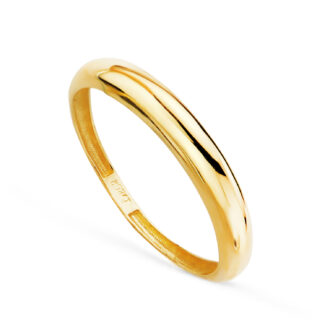 18K SORTIJA ORO AMARILLO LISA EN BRILLO, ANCHO: 3 MM