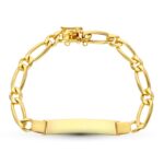 18K ESCLAVA ORO AMARILLO MACIZA 21CM 7 MM