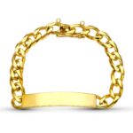 18K ESCLAVA ORO AMARILLO MACIZA 20,5 CM 8 MM