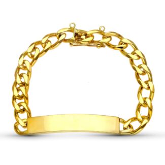 18K ESCLAVA ORO AMARILLO MACIZA 20,5 CM 8 MM