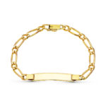 18K ESCLAVA ORO AMARILLO MACIZA 20CM 5 MM