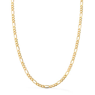 18K CADENA ORO AMARILLO HUECA ESLABON TIPO CARTIER ANCHO 4 MM LARGO 60CM