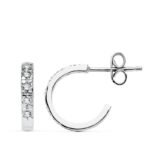 18K AROS ORO BLANCO CIRCONITA 12X2 MM