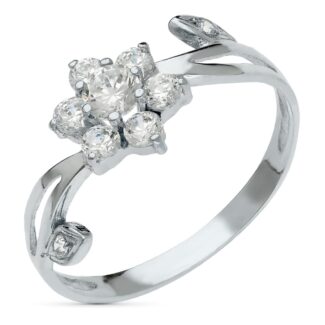 18K SORTIJA ORO BLANCO CUAJO CONCIRCONITAS, ANCHO 10 MM