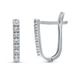 18K PENDIENTES CIRCONITA ORO BLANCO CATALAN