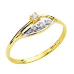 18K SORTIJA ORO BICOLOR CON CIRCONITAS