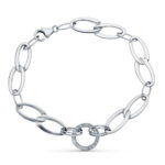 18K PULSERA ORO BLANCO 19CM
