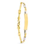 18K ESCLAVA ORO BICOLOR 18CM