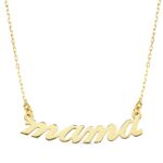 18K COLLAR ORO AMARILLO MAMA 31 MM CADENA 45CM