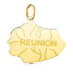 18K COLGANTE ISLA REUNION ORO AMARILLO 18 X 22 MM