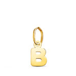 18K COLGANTE ORO AMARILLO LETRA " B " BRILLO, 8,2 X 5 MM