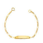 18K ESCLAVA ORO AMARILLO CARTIER 3X1 HUECA, ANCHO: 1,5MM, PLACA CHAPA: 19X4MM, LARGO 12CM