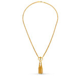 18K GARGANTILLA ORO AMARILLO ZAFIRO CORDON 50CM