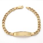 18K ESCLAVA ORO AMARILLO BARBADA HUECA 19CM