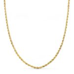 18K CORDON ORO AMARILLO SALOMONICO LIGERO, ANCHO: 2,2 MM, LARGO: 40CM