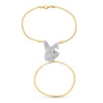 18K PULSERA ORO BICOLOR INDIA CONEJITO CIRCO,