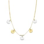 18K GARGANTILLA BICOLOR OSO S 42CM