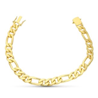 18K PULSERA ORO AMARILLO MACIZA 21,5 CM 8 MM