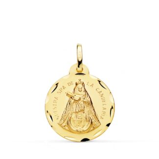 18K MEDALLA ORO AMARILLO NUESTRA SEÑORA DE LA CANDELARIA 20 MM